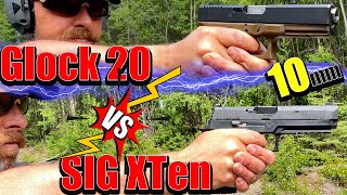 🥊 10mm BACKROOM BRAWL  SIG P320 XTen vs Glock 20 Gen 4  HEAVYweight Champion versus Challenger [upl. by Conni]