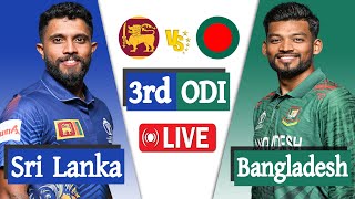 Bangladesh vs Sri Lanka Live  Ban vs Sl live 3rd ODI Match Score  Live Cricket Match Today [upl. by Eicnarf]