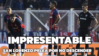 SAN LORENZO YA PELEA POR NO DESCENDER  VERGONZOSA DERROTA CON ATLÉTICO TUCUMÁN [upl. by Ardnuat]