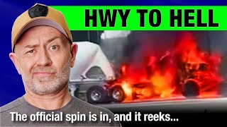 Massive EV cement truck fire official explanation versus the facts  Auto Expert John Cadogan [upl. by Anelram]