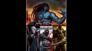 Black Heart Vs Kratos amp Dante Or DoomGuy  Blackheart Vs Godly Trio ☠️ fypシ [upl. by Rosa]