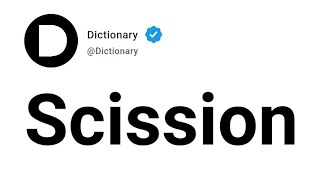 Scission Meaning In English [upl. by Persse]