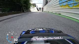 Traxxas Ford Fiesta ST Rally vxl 3s kmh GoPro 4k60 fps [upl. by Einahpad16]