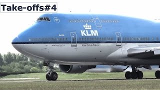 Amsterdam Airport Schiphol planespotting  Takeoffs 4 [upl. by Amethyst510]