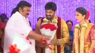 Dasari Narayana Rao Blesses Manchu Manoj and Pranitha at Engagement Ceremony [upl. by Smeaj]