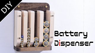 Make a Wooden Battery Dispenser [upl. by Ja]