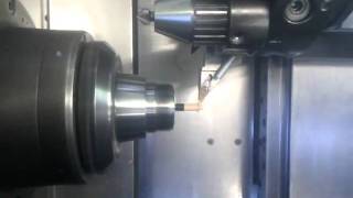 Bleistift anspitzen  Spinner SB CNC Drehmaschine Sharpen a Pencil on a Spinner SB CNC Lathe [upl. by Hedberg193]