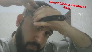 Learn How to Lineup your Beard with a Shavette or Straight Razor [upl. by Karen]