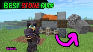 Best Stone farm Minecraft bedrock and Minecraft Xbox  Nintendo Switch  Windows 10 [upl. by Imhskal589]