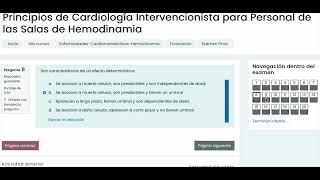 Examen Final Version 1 Curso Principios de Cardiología Intervencionista para Hemodinamia  Siesavi [upl. by Ydak]