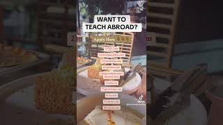 Want To Teach Abroad Apply Hereteachabroad  teachingabroad [upl. by Edmunda]