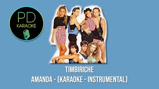 Timbiriche  Amanda Karaoke  Instrumental [upl. by Johppah814]