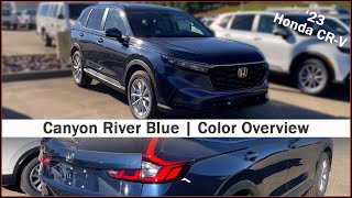 2023 Honda CRV Canyon River Blue  Color Overview [upl. by Chivers]