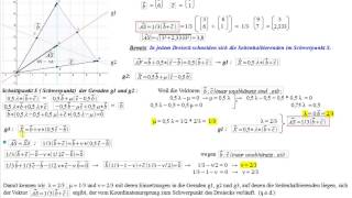 Vektorrechnung  Schwerpunkt vom Dreieck [upl. by Archibaldo942]