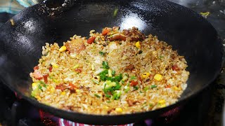 Chinese street foodbest fried rice  fried noodles at night market Awesome Wok Technique [upl. by Aicnetroh366]