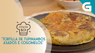 Tortilla de tupinambos asados e cogomelos [upl. by Ayerhs]