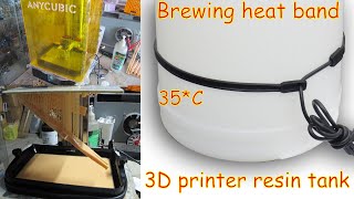 Installing brewing heat band on resin 3d printer [upl. by Marillin587]