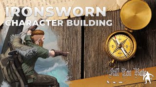 Solo RPG  Ironsworn  Campaign Setup  CHARACTER CREATION [upl. by Aleuname]