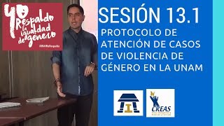 Sesión 131 Protocolo para la atención de casos de violencia de género de la UNAM [upl. by Okin]