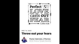 Daily Devotion Word For You Today quotThrow out your fearsquot [upl. by Ecidnac842]