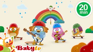 Collectie kinderliedjes ❤️ Zing en dans met de Egg Band  Kinderliedjes 🎵 BabyTVNL [upl. by Sirref]