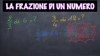 LA FRAZIONE DI UN NUMERO Come si calcola Come spiegare ai bambini [upl. by Lotz]