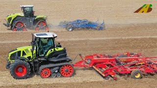 Neu Claas Traktoren Xerion 5000 Trac amp AXION 960 TT Schlepper mit Raupen Neuheit Agritechnica 2019 [upl. by Charlene]