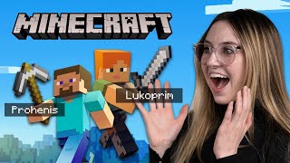 Minecraft with Maddynf Luko and ProHenis  Episode 1 [upl. by Arfihs404]