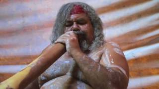 Traditional Didgeridoo Rhythms by Lewis Burns Aboriginal Australian Artist [upl. by Reffinnej]