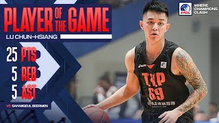 Player of the Game Lu ChunHsiang with 25 Pts 5 Reb 3ast vs San Migeul Beermen [upl. by Latimer]