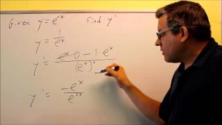 Derivative of ex with Example Without Using the Chain Rule [upl. by Airekat]