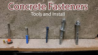 Concrete Fasteners Install and tools required [upl. by Anemix998]