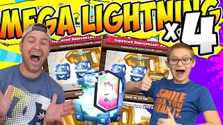 CRAZY 4 MEGA LIGHTNING CHESTS with this INSANE OFFER in CLASH ROYALE [upl. by Zachery808]