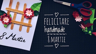 Felicitare Handmade  8 Martie [upl. by Golanka]