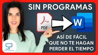 🚀 Cómo CONVERTIR PDF a WORD Sin Programas 📚 ¡Tutorial SÚPER RÁPIDO ⚡ [upl. by Wamsley]