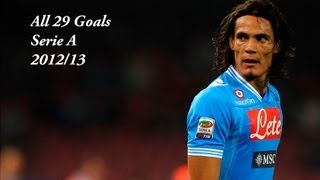 ★ Edinson Cavani ★ All 29 Goals ★ 201213 ★ Serie A ★ ♥♥♥ ● 1080p ● HD [upl. by Bamford]