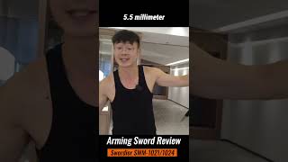 Part 8 Review of Swordiers Two Arming Swords Cutting Performance Evaluation armingsword [upl. by Studnia]