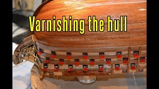 Santisima Trinidad  part 41 Varnishing The Hull [upl. by Konyn945]