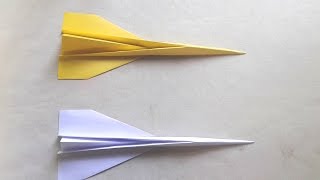 How to make a Concord Paper Airplane that is so easy  Paper Craft [upl. by Combes]