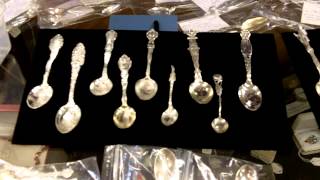 Sterling Silver Spoons Souvenir Spoons We Buy Silver [upl. by Hamilton]