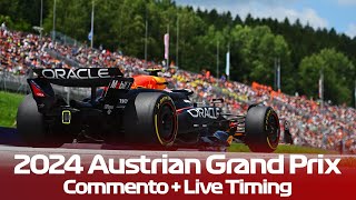 🔴F1 LIVE  AUSTRIA GP RACE Spielberg 2024 🔴 Commentary  Live Timing [upl. by Anawad863]