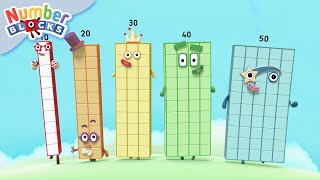 Bank Holiday Big Number Fun  30 Minutes of Maths  Learn to Count for Kids  Numberblocks [upl. by Dyana]