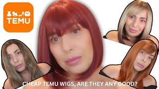 I BOUGHT CHEAP TEMU WIGS BUT ARE THEY ANY GOOD [upl. by Dehnel494]