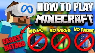 How to Play QUESTCRAFT on the Oculus Quest 2  NO PC NO WIRE NO PHONE  MINECRAFT VR [upl. by Kcirded]