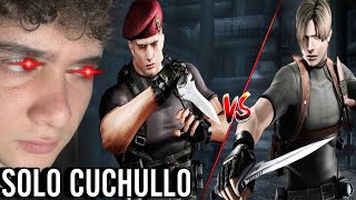 🔴¡SOLO CHUCHILLO LEON VS KRAUSER  RESIDENT EVIL 4 CLASICO🎮 [upl. by Rihsab]