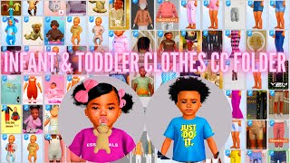 ‼️The Sims 4 Toddler amp Infant Clothes CC Folder‼️ [upl. by Geier]