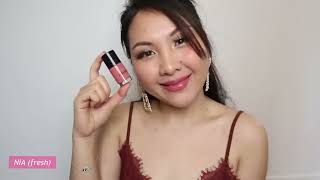 Colourette COLOURTINT FRESH amp MATTE Lip amp Cheek swatches Nessa Alvaro [upl. by Haikan]