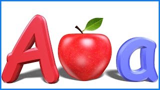 Letters For Toddlers  Alphabets For Kids  ABCD For Children  A For Apple [upl. by Sabec237]