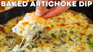 CrowdPleasing Baked Spinach Artichoke Dip  Quick amp Delicious Holiday Recipe [upl. by Amzaj]