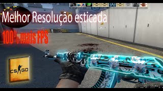 CS GO  MELHOR RESOLUÇÃO ESTICADA SEM PERDER QUALIDADE Normal e Widescreen [upl. by Ettelracs]